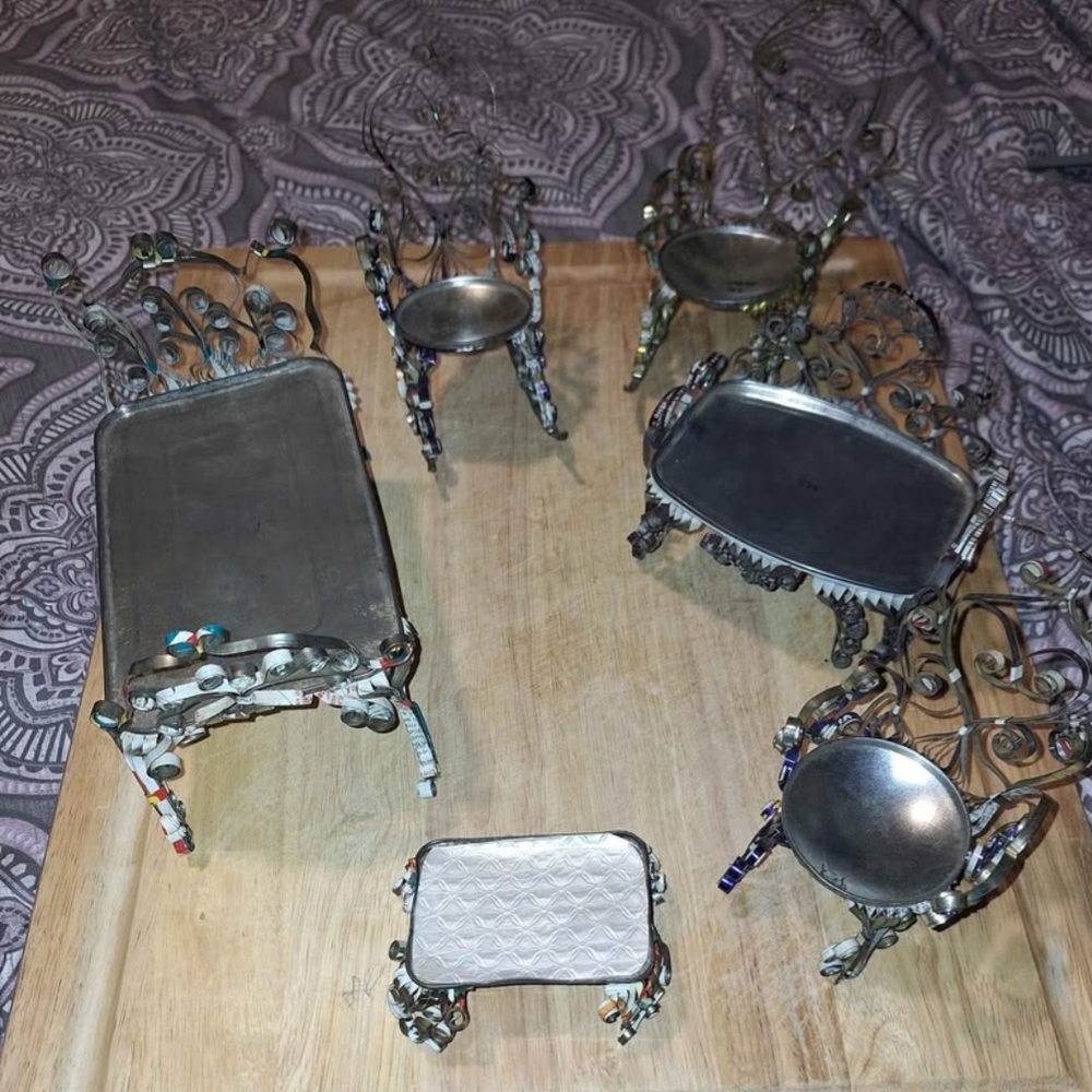 Rare Find! Furniture Made Out Of Metal Cans Truly Unique